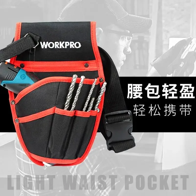 Hardware tools large capacity Fanny pack Multifunctional electrical maintenance kit hanging bag Electric drill bag canvas bag