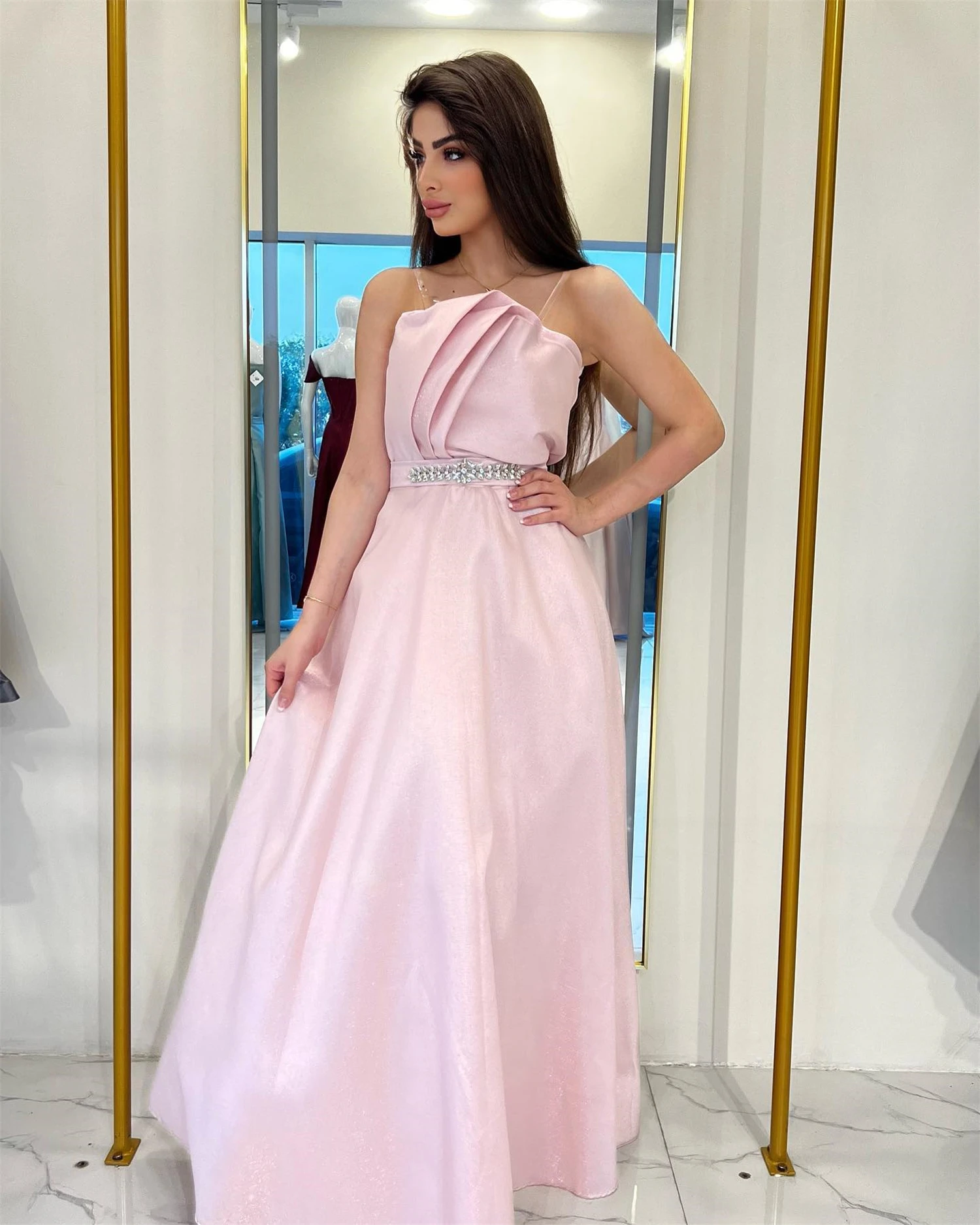 Lucy Prom Party Dress Women Elegant Luxury Evening Dresses for Women 2024  Cocktail of Dresses Strapless Eid Al-fitr Pink Gala