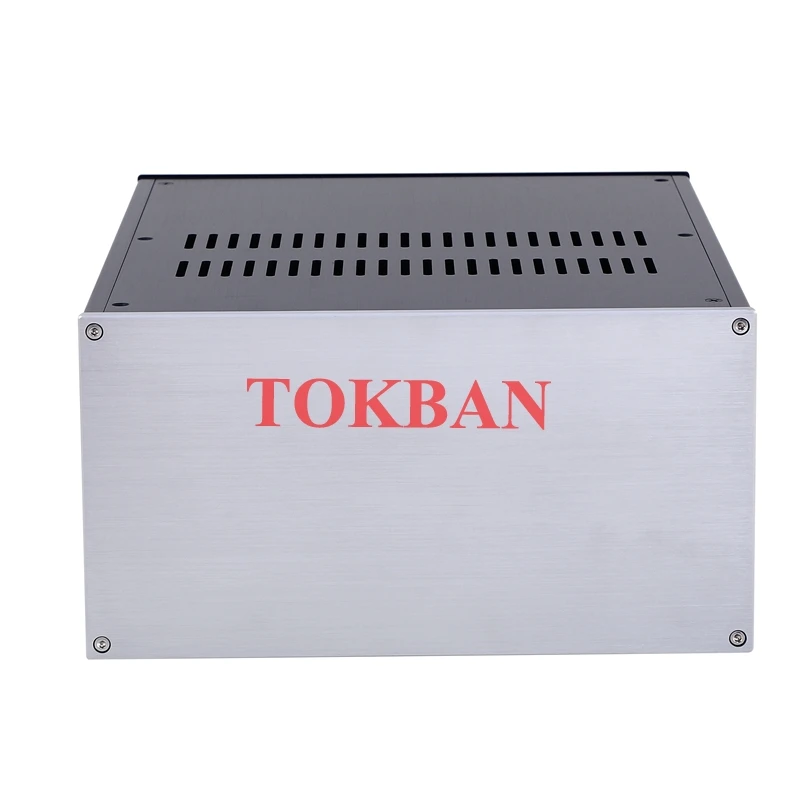 Tokban Audio CJ180 285*150*370mm All Aluminium Power Amplifier Chassis Enclosure DIY Power Supply Case Shell