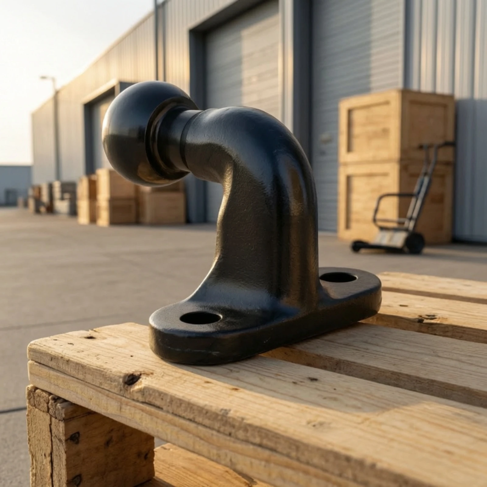 Tow Ball Hitch Long-Lasting Hitch with 50mm Ball Curved Shank Tow Bar Easy Installation Hardware Reliable for Utility Towing