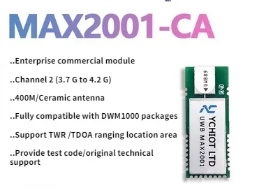 High Power UWB Module UWB Indoor Positioning Remote UWB Max2001 Module Compatible with DWM1000