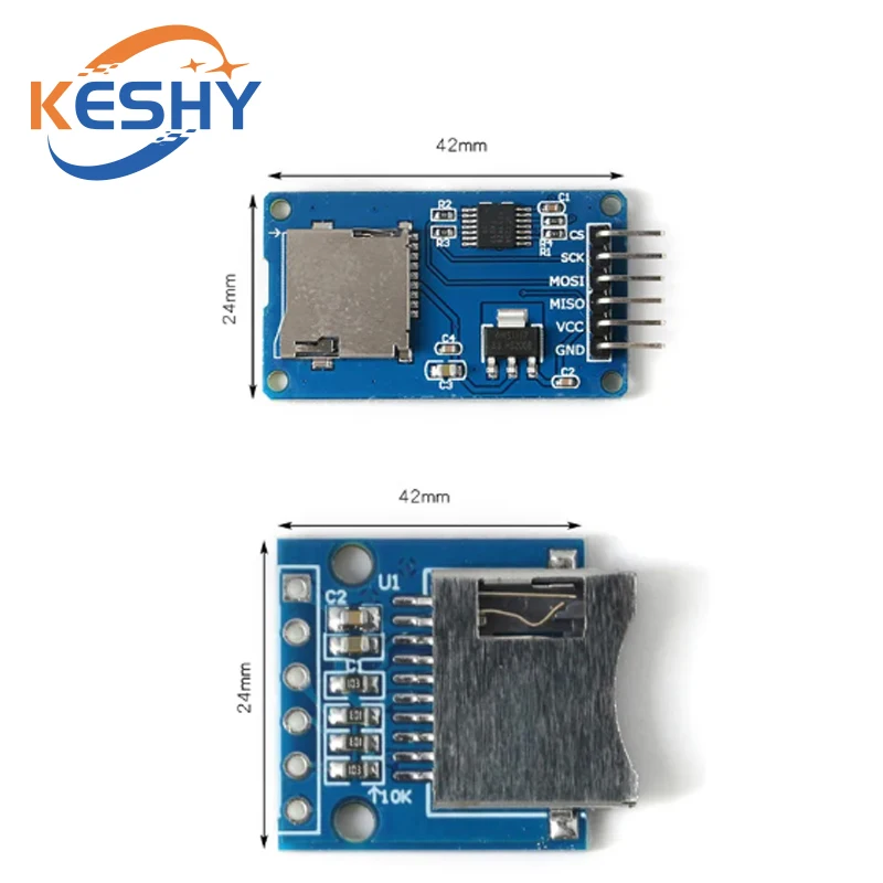 Micro SD Storage Expansion Board Micro SD TF Card Memory Shield Module SPI For Arduino