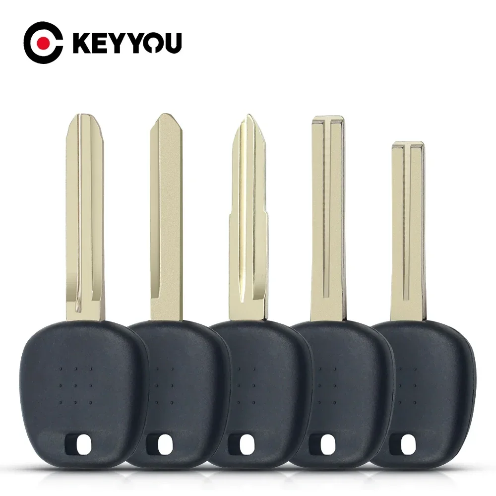 KEYYOU 20x Transponder Chip For Toyota Rav4 Prado Camry Reiz Highlander Yaris Corolla Car Remote Key Shell Blade Blank Case