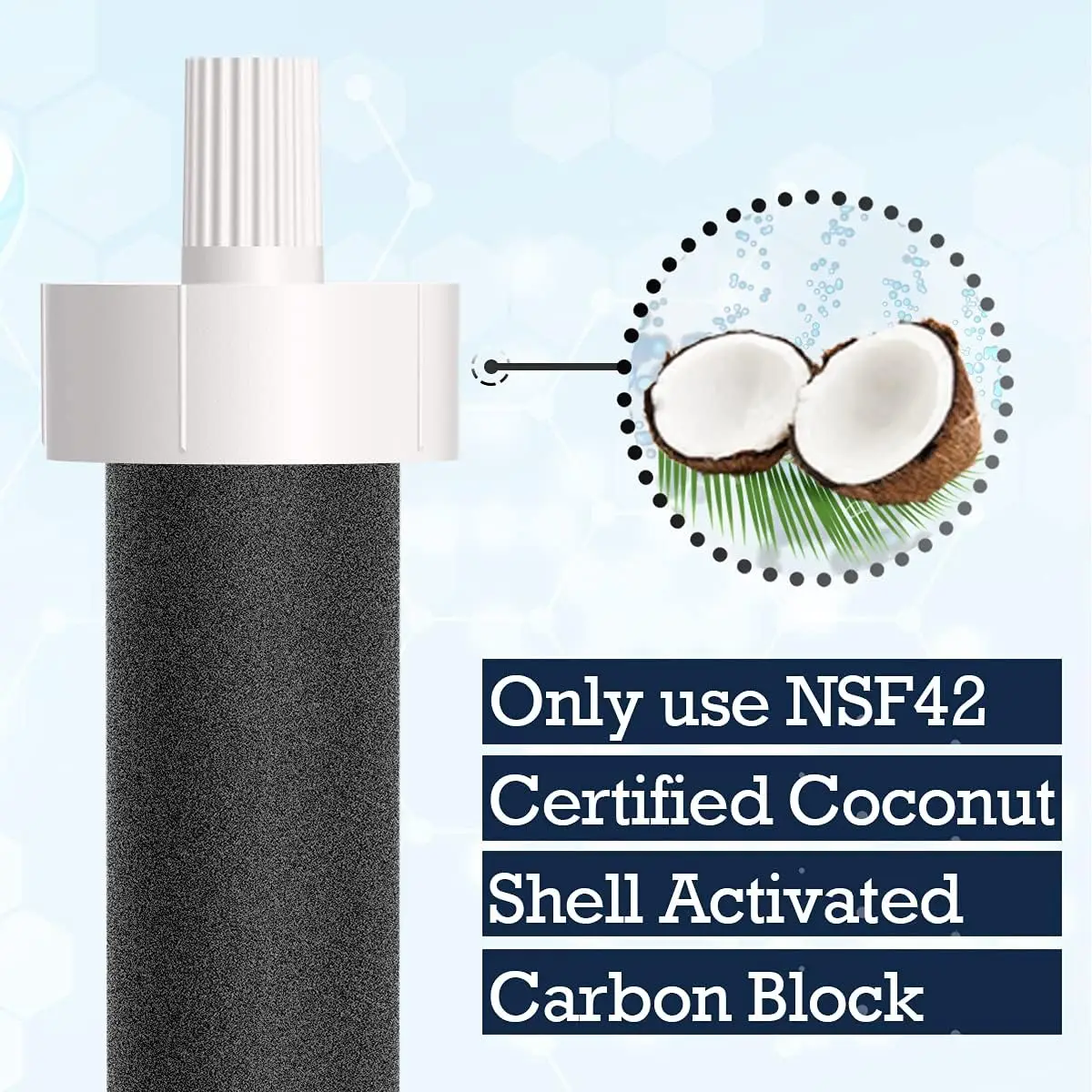 Замена спортивного фильтра для бутылки с водой NSF для Brita BB06, совместимого с жесткими стенками Brita и спортивным фильтром для бутылок, 2/4/6 шт.