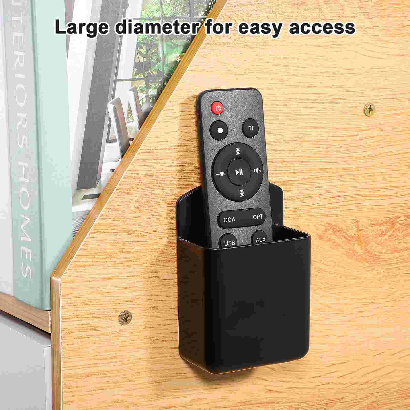 3 Pcs Wall Storage Box Bed Remote Holder Bedroom Accessories Stand Television Pen For Plastic Control Mount Fan