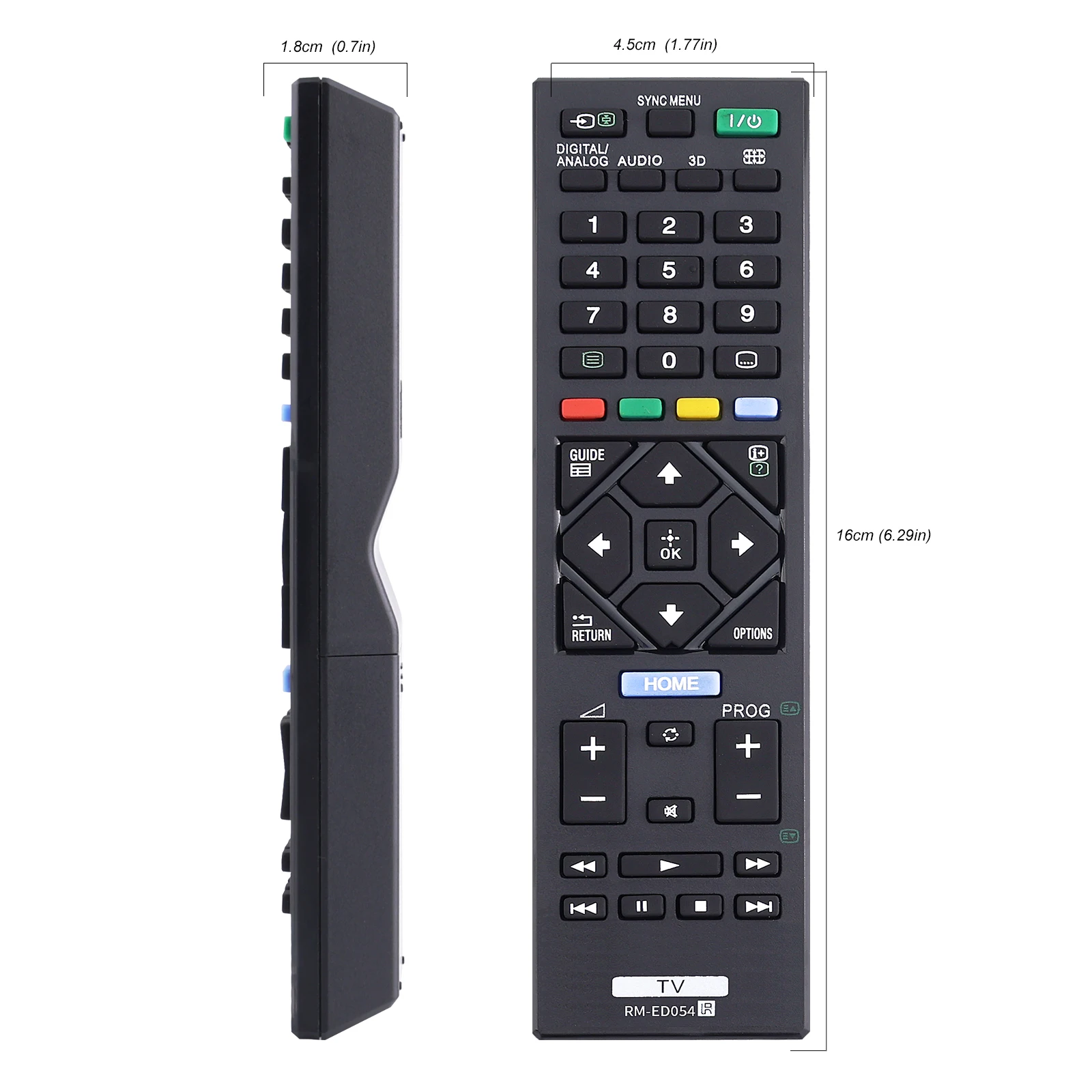 ReplacementRM-ED054  universal Remote Control For Sony TV SMART LCDLED TV KDL-32R424A KDL-40R470AKDL-46R473A -NO SETUP REQUIRED