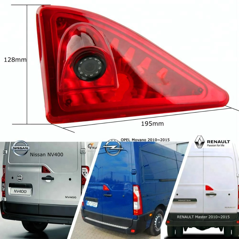 E9 Brake Light Stop Light HD 720P Camera for Opel Movano/ Vauxhall Movano/ Renault Master MK3/ Nissan NV400 2010-2019,Waterproof