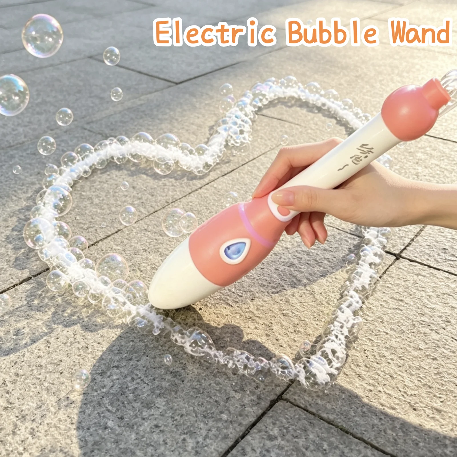 

Brush Bubbles Stick Electric Handheld Writing Pen Soap Bubbles Blower Machine Outdoor Game Children Toy Party Wedding Gifts