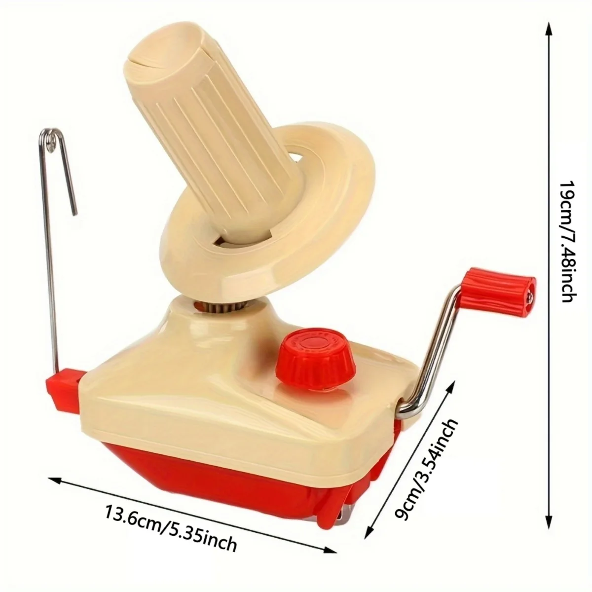 Yarn Ball Winder, Efficiently Yarn Cake Winder with Lower Noise for Crochet Knitting Combo Easy Installation Portable Spinner