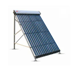 Vacuum tube solar collector, heat pipe split pressure solar water heater system