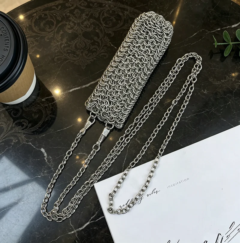 Women's Bag Designers Luxury Bags Hand Woven Metal Mini Lipstick Bag Italian Bags  Handbag Women Travel Vacation Shoulder Bag