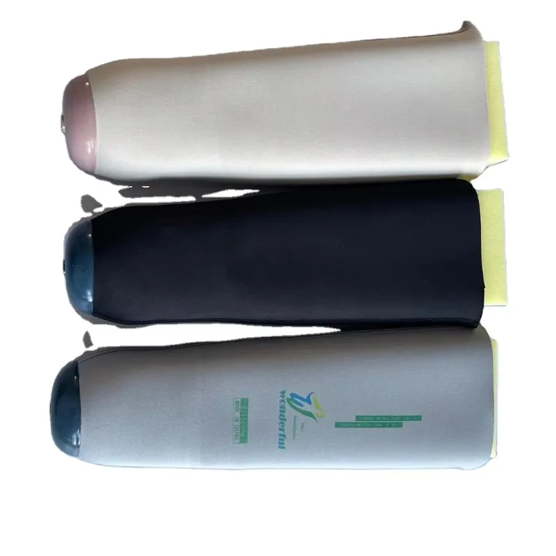 Display-Ready Pale-Edge Prosthetic Leg Cover for Rehabilitation Product Demonstrations