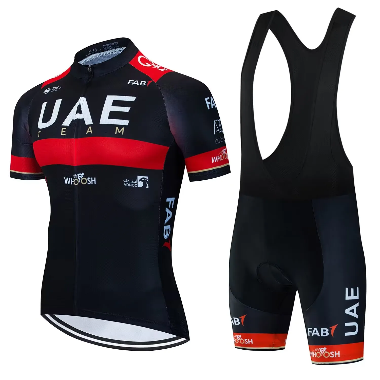 UAE 여름 통기성 사이클링 저지 세트, MTB 의류, 자전거 턱받이 바지, 자전거 레이스 운동복, 2024 신제품