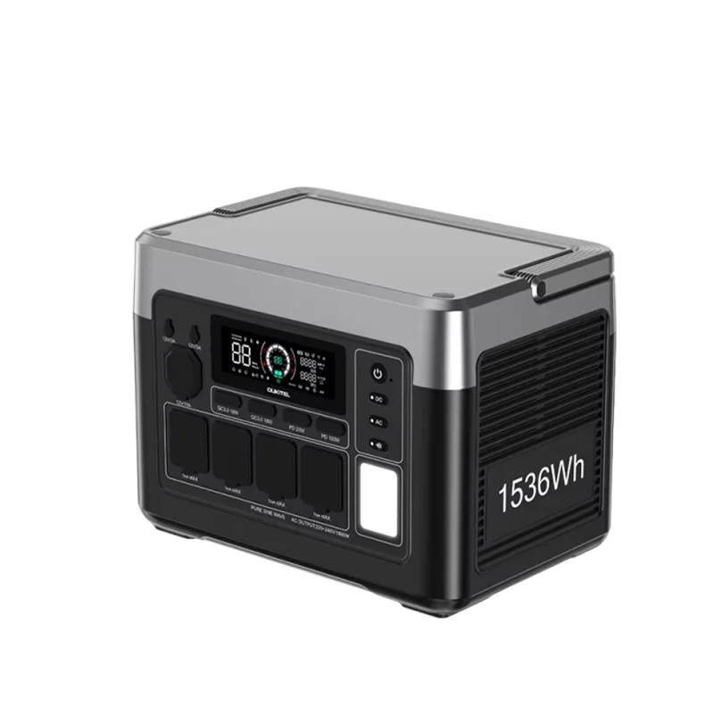 OUKITEL P1500 Plus 1800W 1536Wh Tragbare Powerstation, Camping RV Heim-Notstrom-Solar-Backup