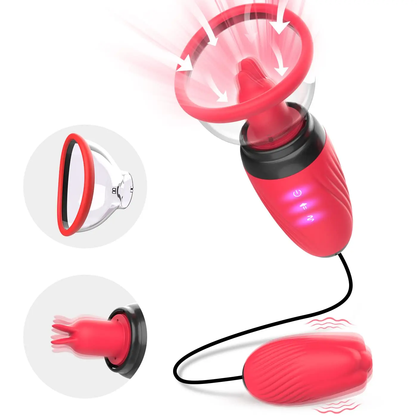 

Adult Sex Toys Pussy Pump - Adult Toys Sex Stimulator Clit G Spot Nipple Breast Anal Bullet Sucker Vibrator with 6 Sucking &