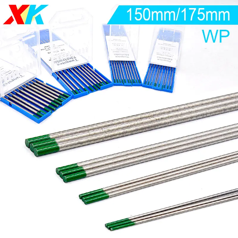 Green Head Tungsten Electrode Suitable for Welding of Aluminum/Aluminum Alloy/Magnesium Welding Consumables TIG Rods WP 1.6 2.4