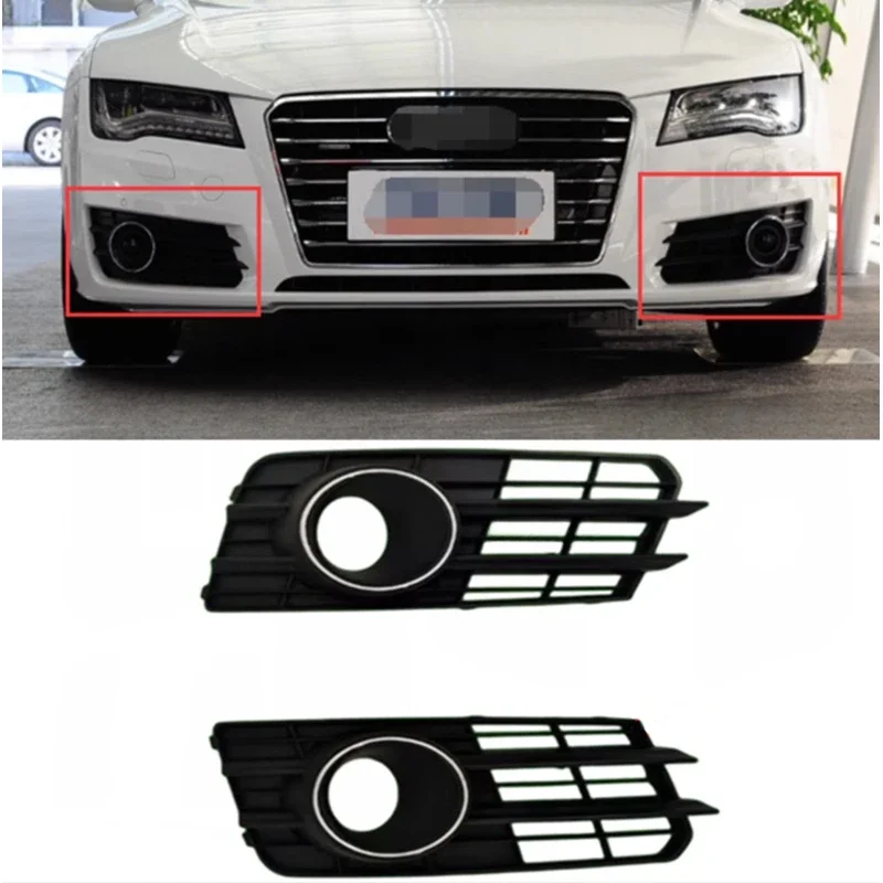 

Auto Front Left or Right Bumper Fog Light Lamp Grill With ACC Hole for AUDI A7 2011 2012 2013 2014 4G8807647A9B9