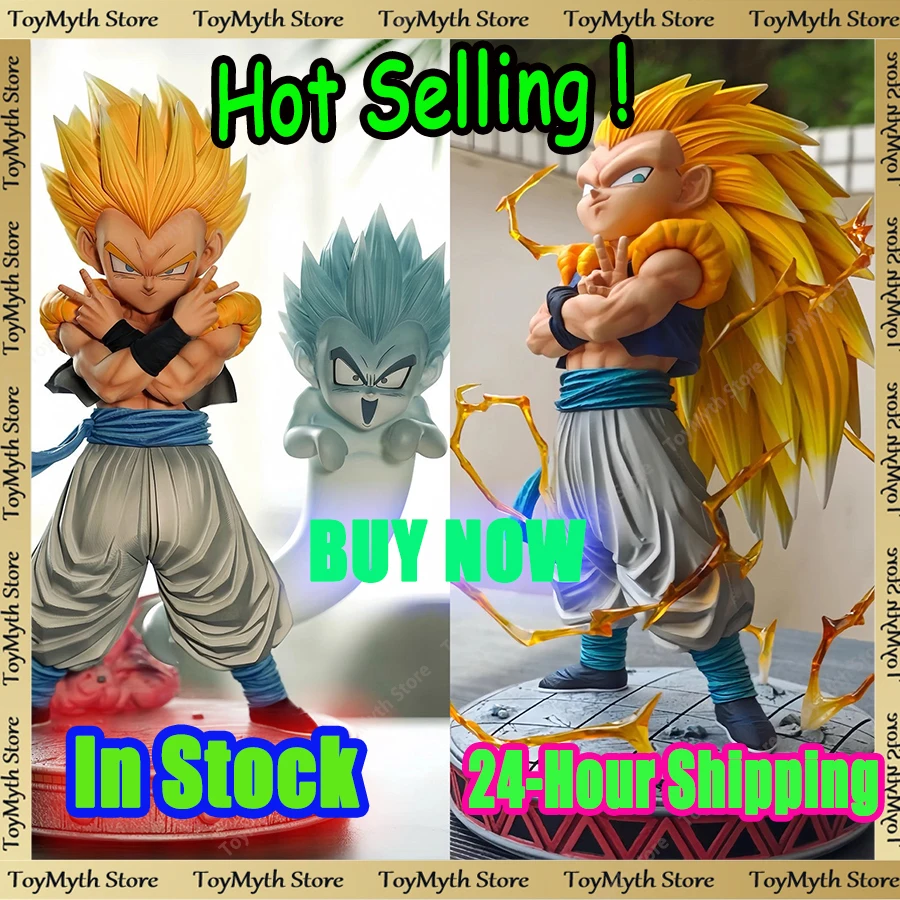 

In Stock Dragon Ball Figure SJJ3 Gotenks Action Figure Super Saiyan Anime Figure Collection Model Doll Desktop Toy for Kid Gift