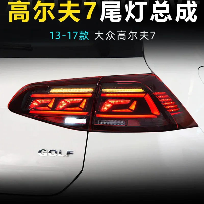 

LED Tail light For VW Golf 7 Golf 7.5 2013- 2017 LED tail lamp brake light + Dynamic Turn Signal +Rear Fog Lamp car accessories