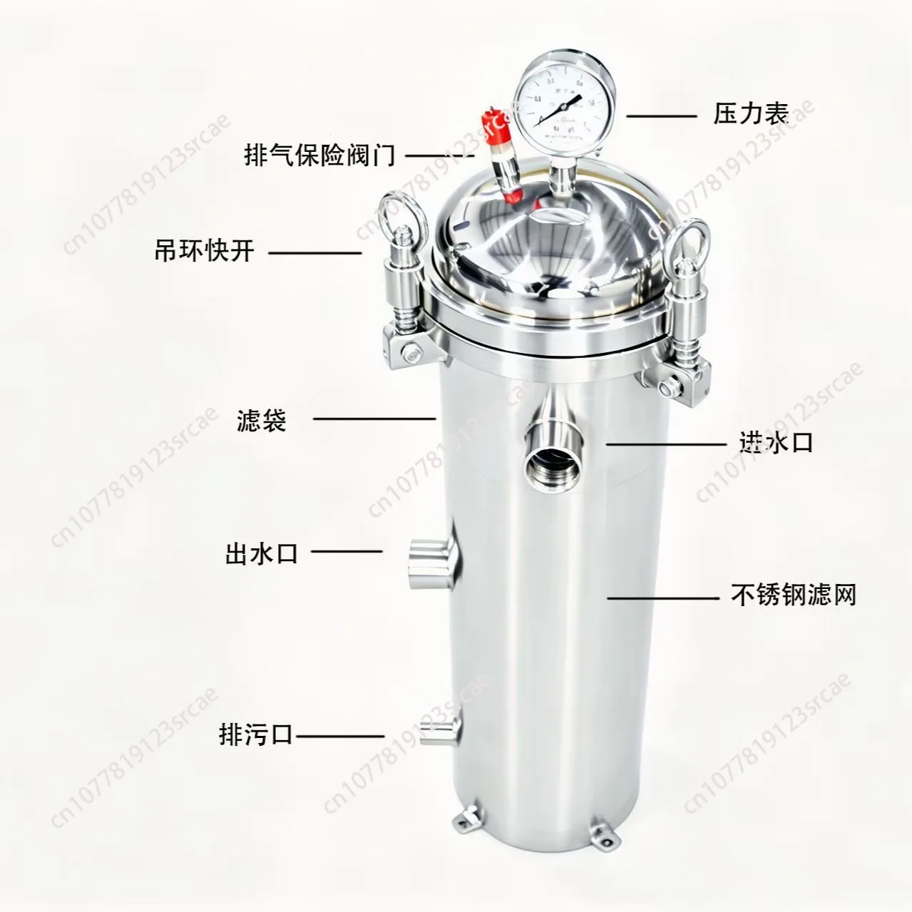 304 stainless steel bag filter element industrial precision filtration equipment