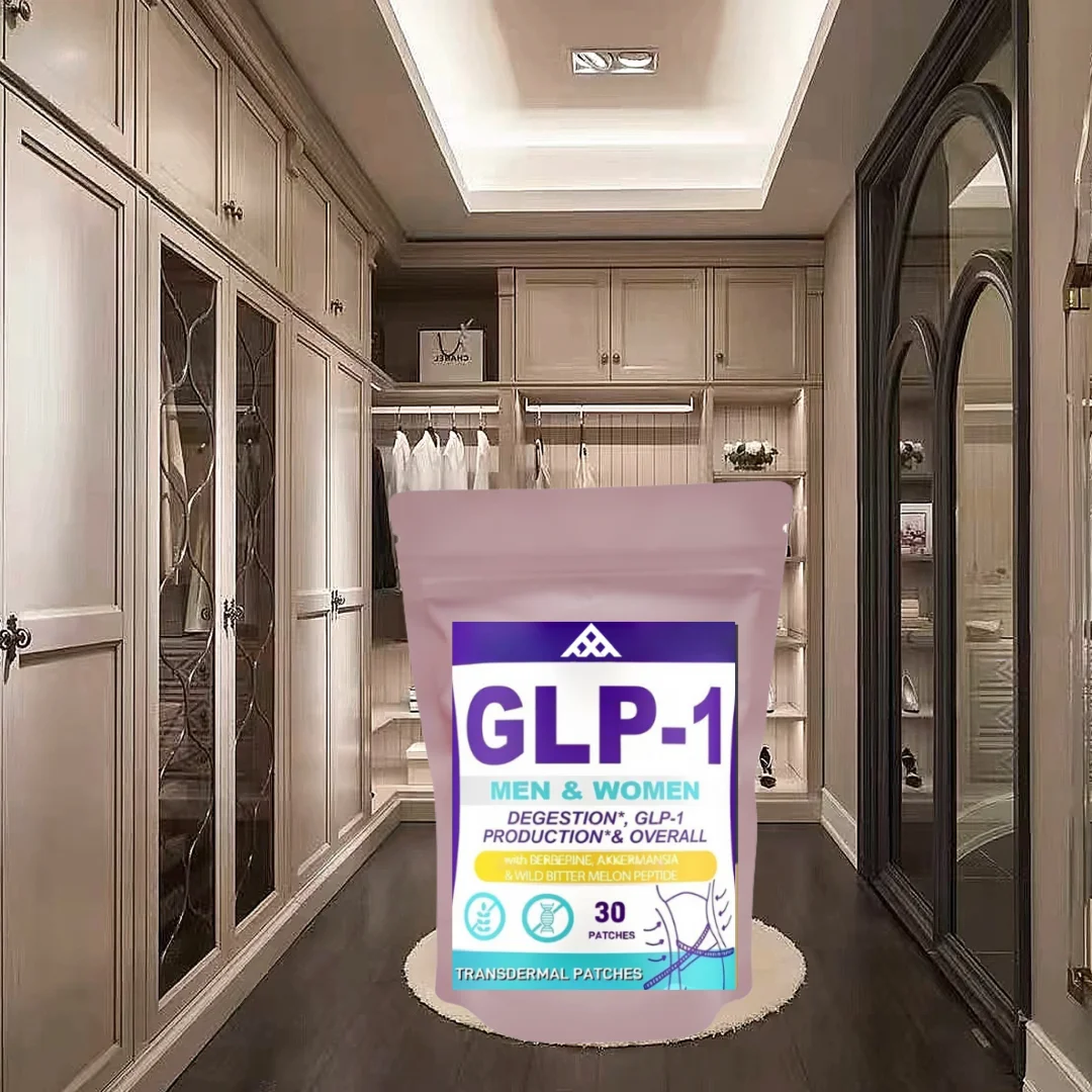 30 Patches Glp1 Probiotic Transdermal Patches With Akkermansia Probiotic For Digestion, Energy Overall Health