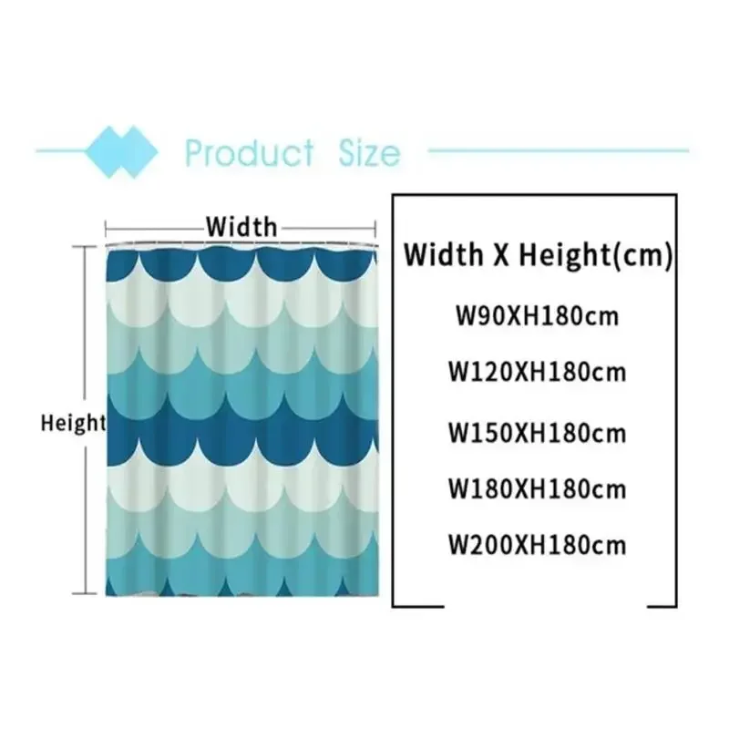 Home Wall Decor European Building Garden Patio Landscape Shower Curtains Bathroom Curtain Waterproof Bath Curtains for Bathroom