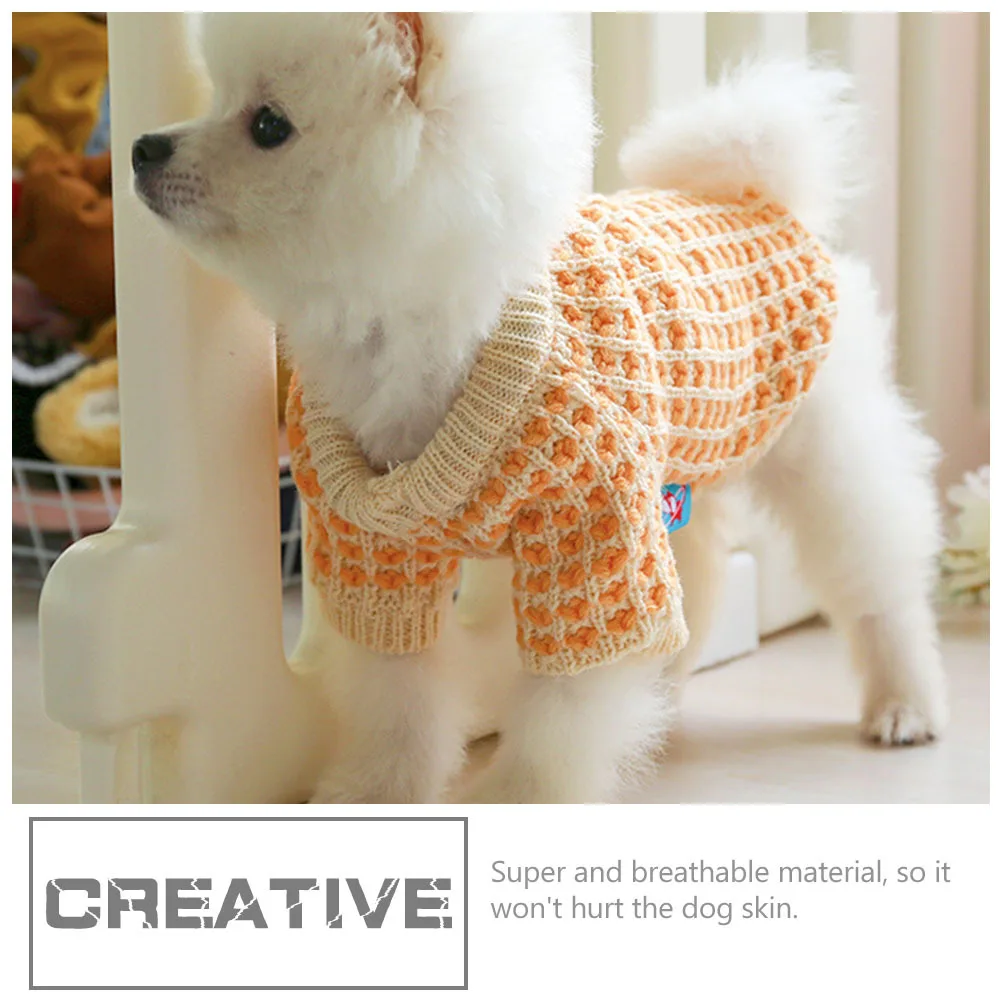 

Pet Warm Sweater Cute Comfortable Puppy Apparel Chic Stylish Dog Clothes Winter Warm Outfit Puppy Adorable Sweater