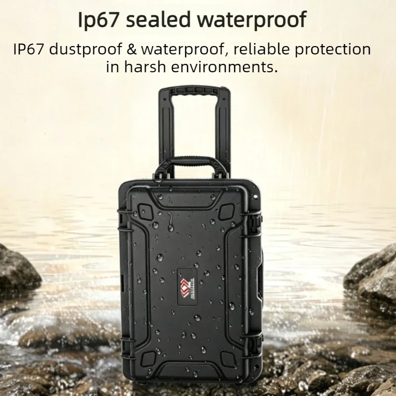 Waterproof Tool Case Safety Instrument Protective Box Portable Equipment Storage Trolley Case Household Camera Organizer Boxes