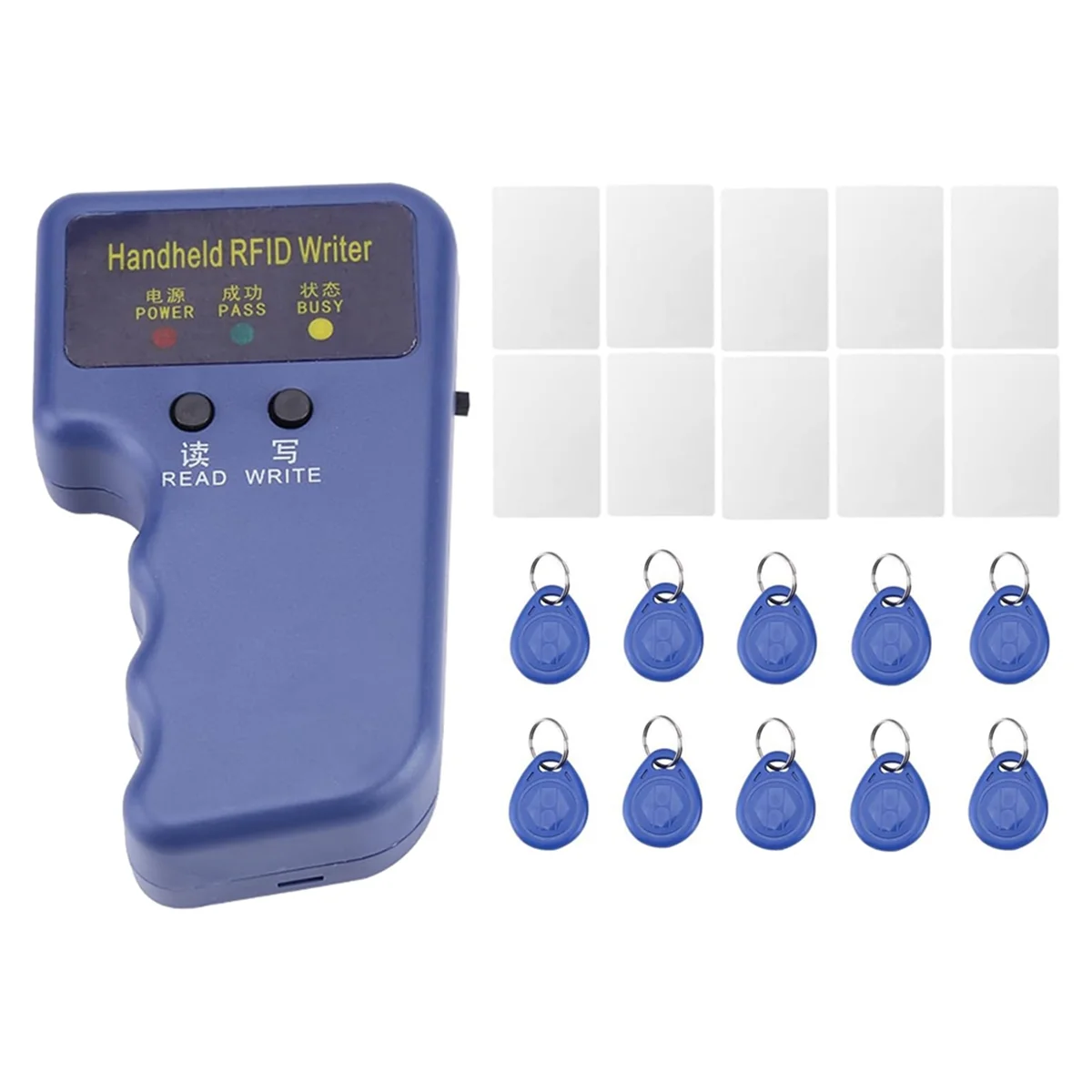 

125Khz RFID Reader Writer Handheld HID RFID Copier RFID Duplicator for 125Khz ID and HID Cards Key Fobs