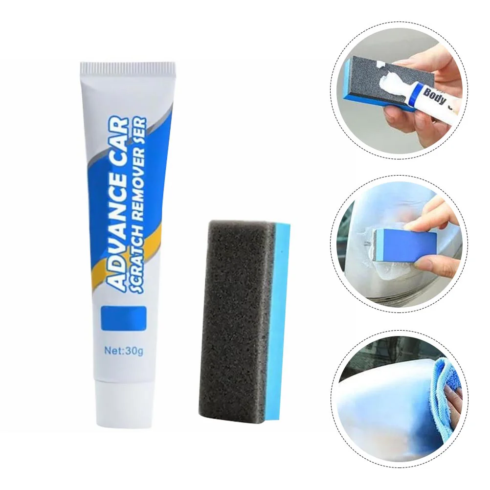 

Scratch Repair Agent Cars Remover Body Compound Cream Abrasive Polishing Wax Sponge Auto Paste Repairing Tool