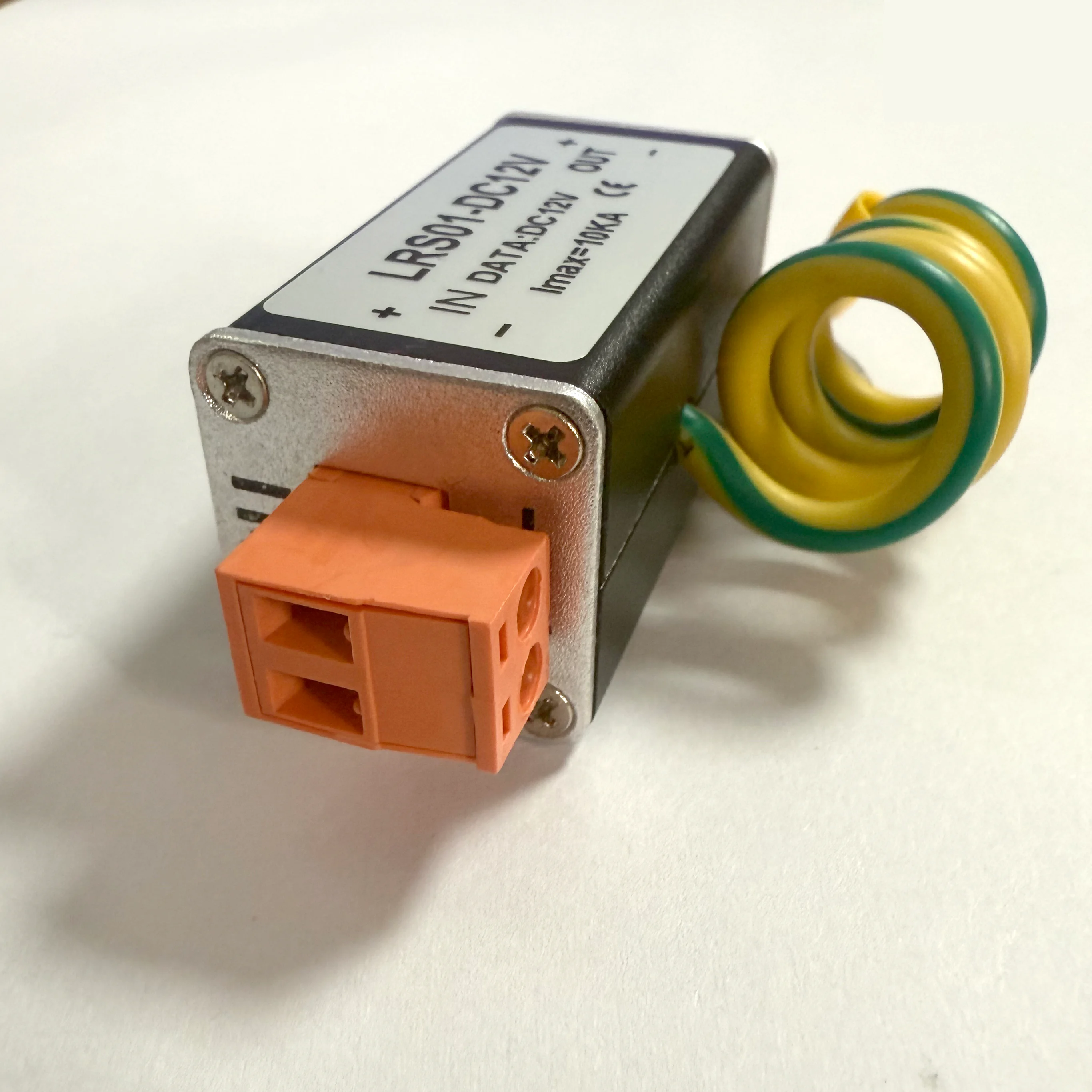 جهاز حماية من الصواعق ذو طاقة واحدة LRS01-DC12V جهاز حماية من الصواعق للطاقة نهاية خط حماية تأريض الطاقة