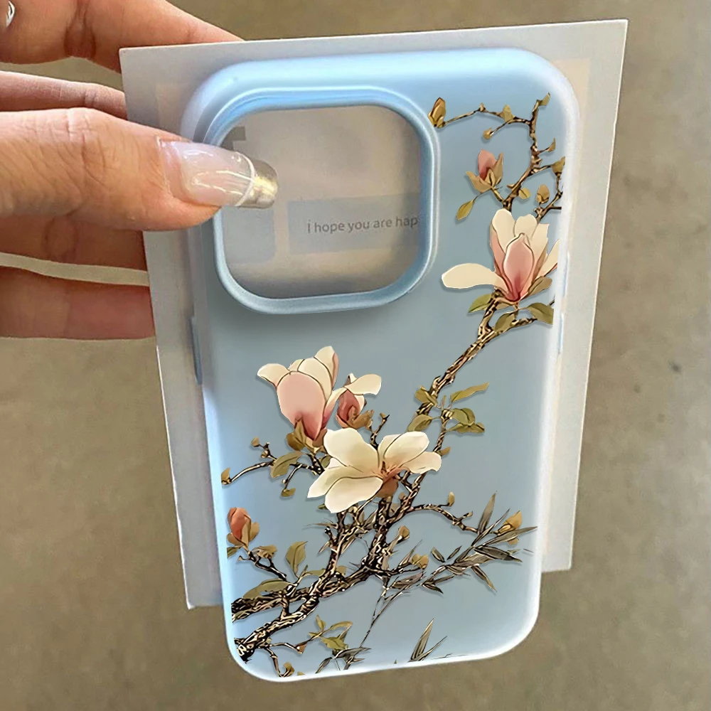 Magnolia Flowers Phone Case For Xiaomi Redmi Note 14 Pro 4G Cases Redmi Note 13 12 Pro 15C 14C 13C 11 10 Pro 5G Anti Fall Funda view 5