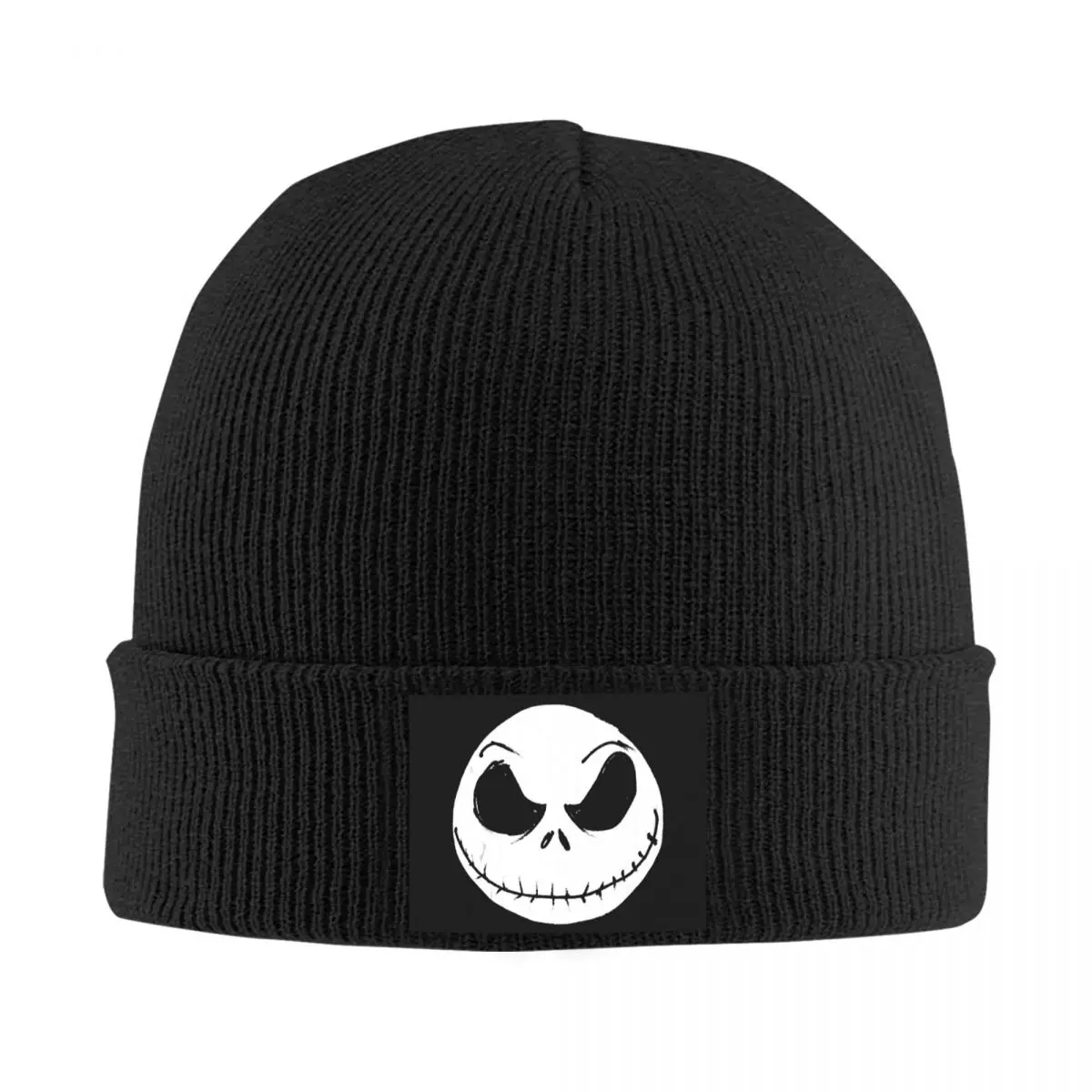 Halloween Jack Face Skull Knitted Caps Women's Men's Beanies Winter Hat Hip Hop Cap