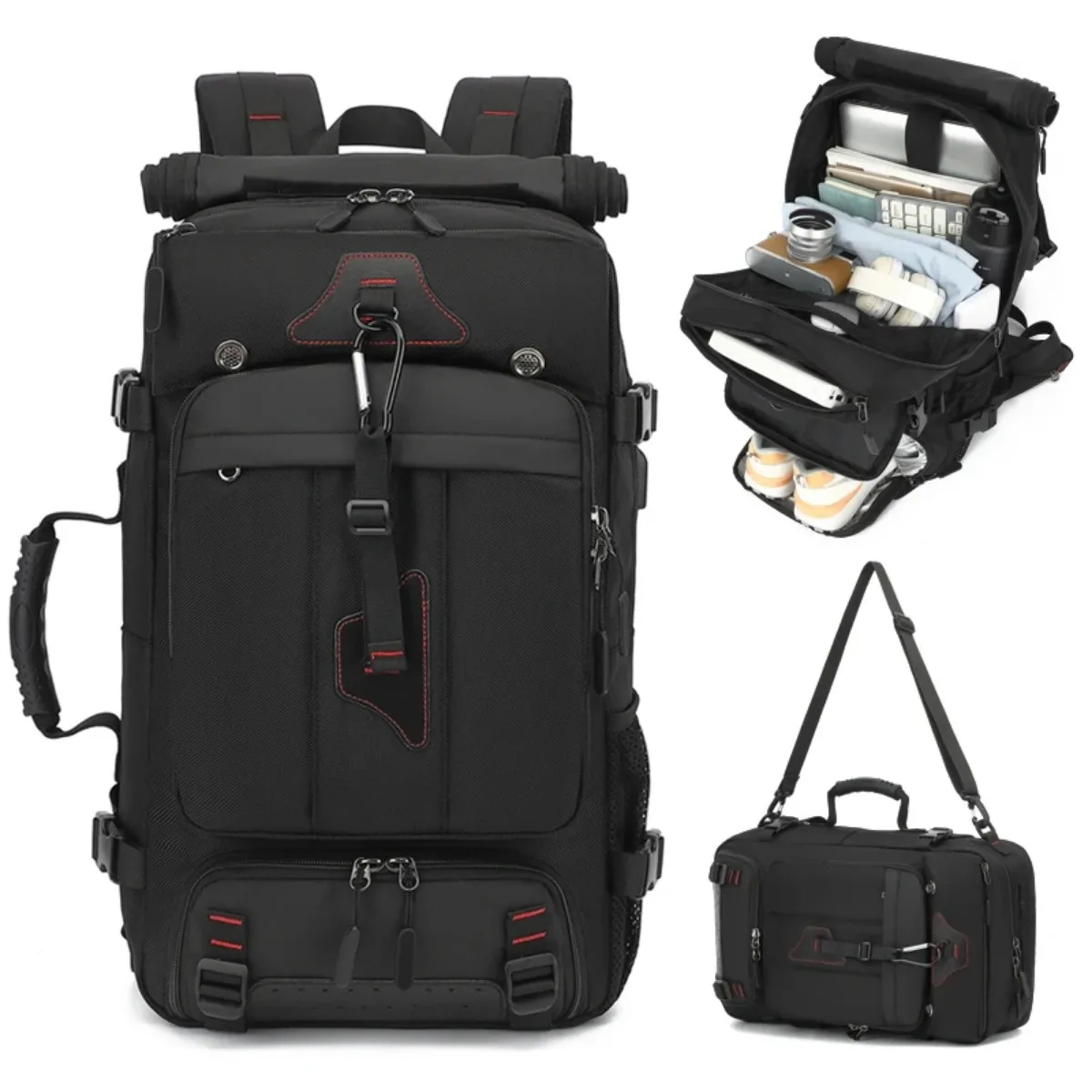 

Дорожный рюкзак для мужчин, большой вместительный интернатный рюкзак с отделением для обуви, чехол для ноутбука, ремни на воздушной подушке, карманы для хранения