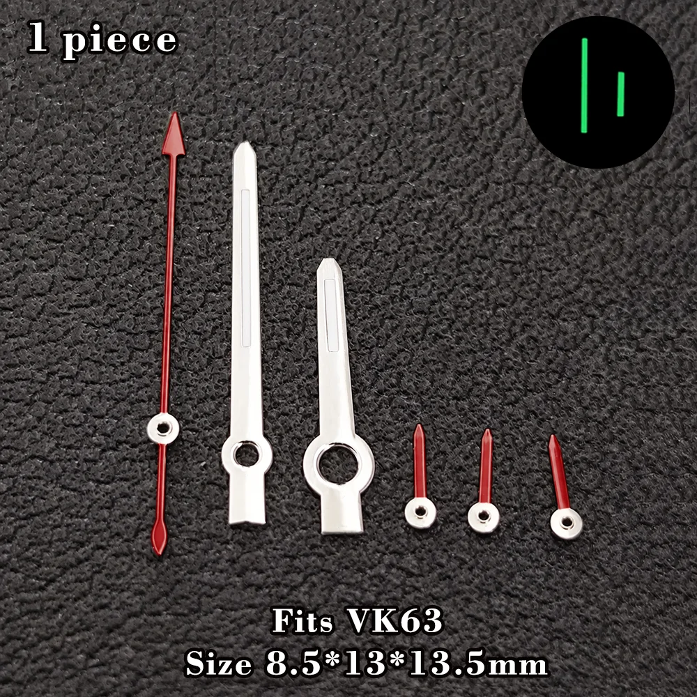 VK63 Hands Fit VK63 Movement Watch Hand VK63 C3 Green Luminous Hand Accessories VK63 Chronograph Watch Hands VK63 Pointer