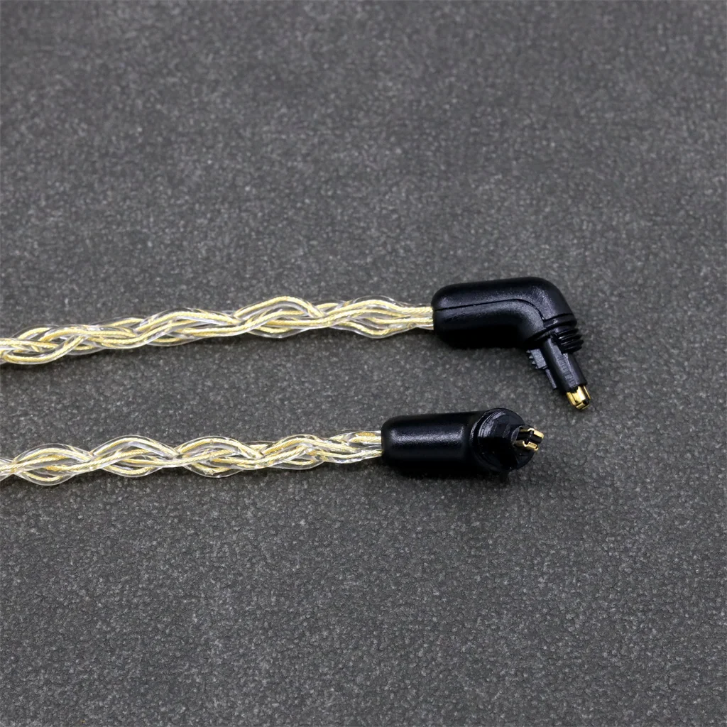 8-ядерный кабель для наушников из чистого серебра 925 пробы с покрытием из 24-каратного золота для Sony MDR-EX1000 MDR-EX600 MDR-EX800 MDR-7550 LN 008810