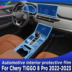 Écran de navigation de panneau de boîte de vitesses pour Chery TIGGO 8 Pro, intérieur automobile, film de protection en TPU, autocollant anti-rayures, 2022-2023