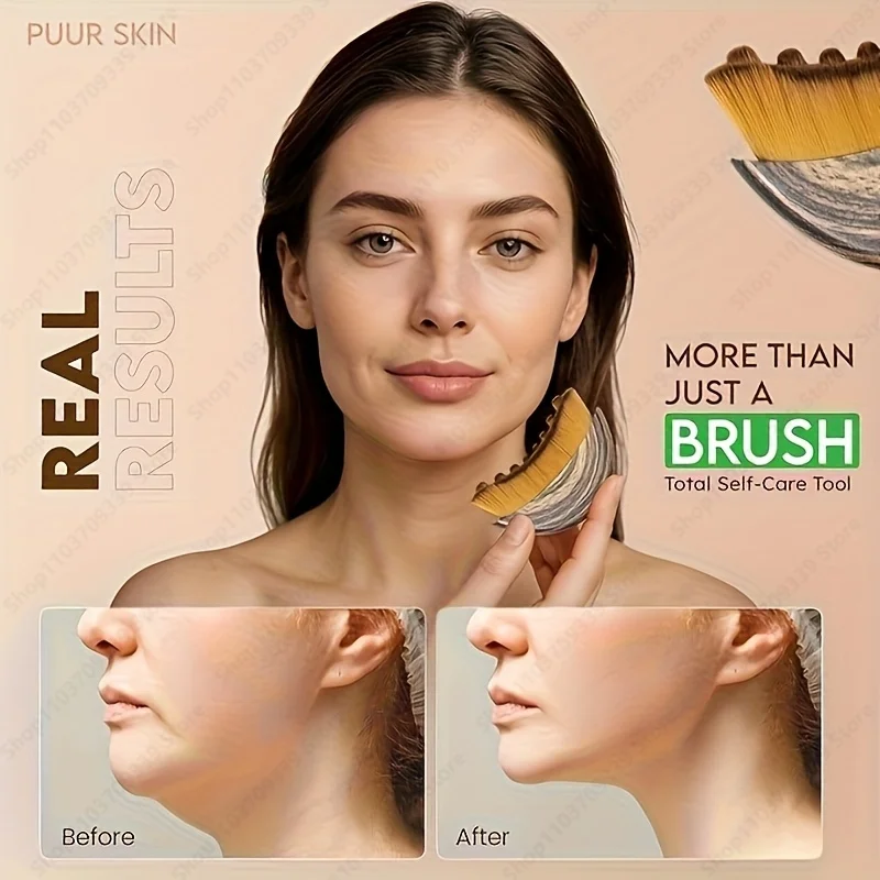Lymphatic Contour Face Brush,chin &jawline Sculpting,drainage Massager for Face,ergonomically Designed To Fit The Skin Precisely view 4