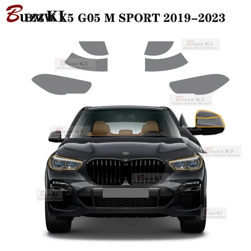 

For BMW X5 G05 M SPORT 2019-2023 TPU Protection Car Film Sticker Transparent Rear View Mirror Headlight Anti-scratch Film