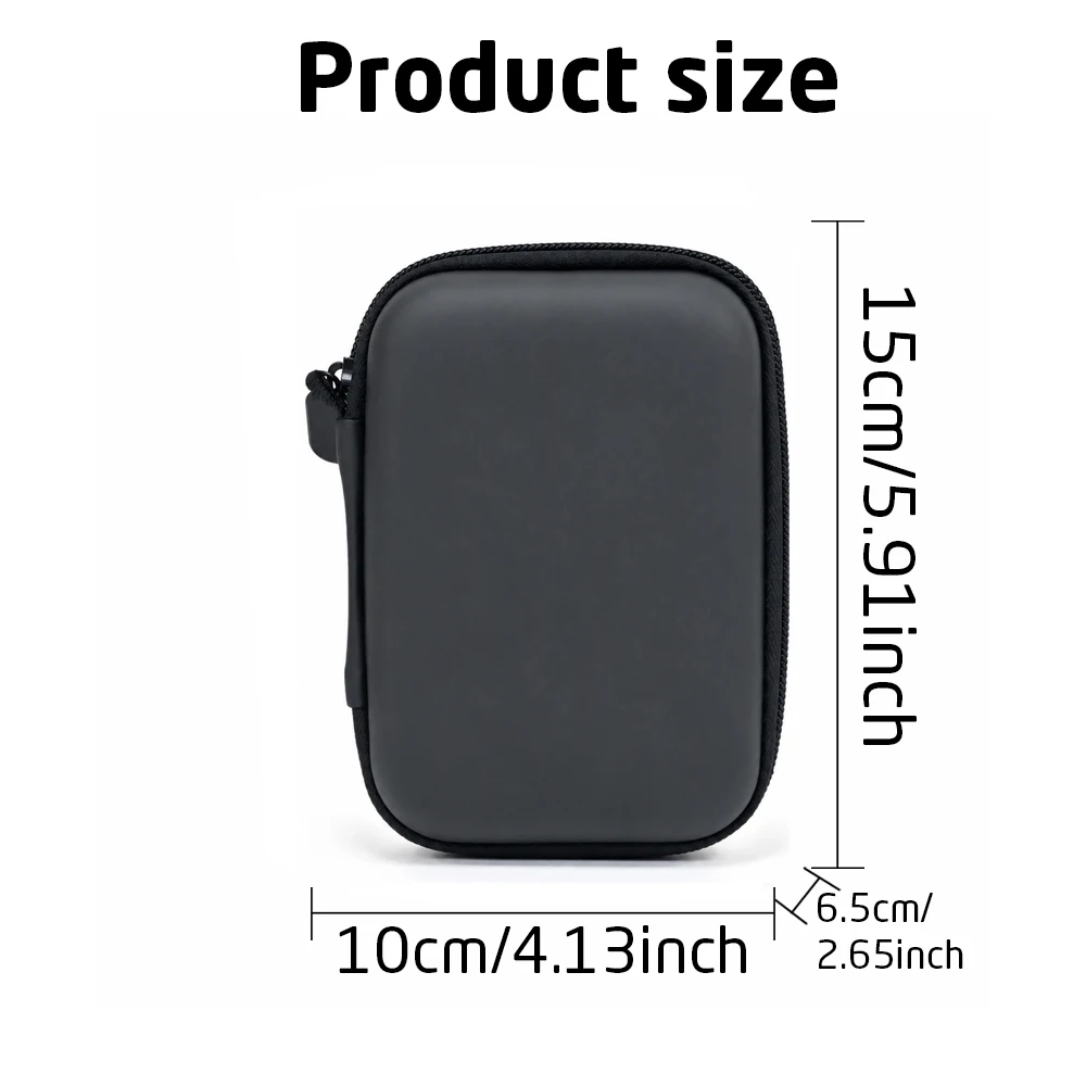 EVA Shockproof Portable Camera Storage Bag with Wrist Strap for Small Compact Digital Canon Sony CCD Cameras Protective Pouch