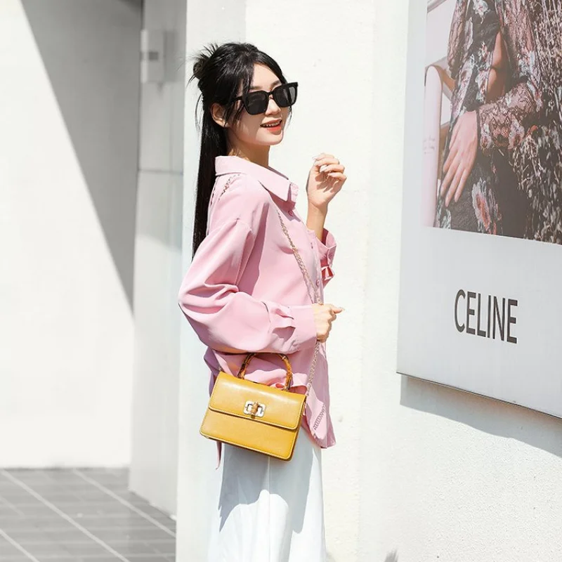 Luxe damestas gemaakt van premium leer met een elegante dagelijkse vintage look in Parijs-stijl