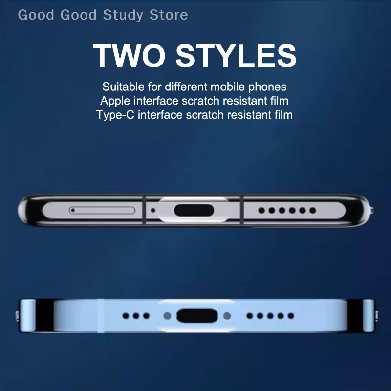 Mobile Phone Charging Port Protective Film For IPhone Type-c Android Interface Scratch-resistant Invisible Film Data Port Film