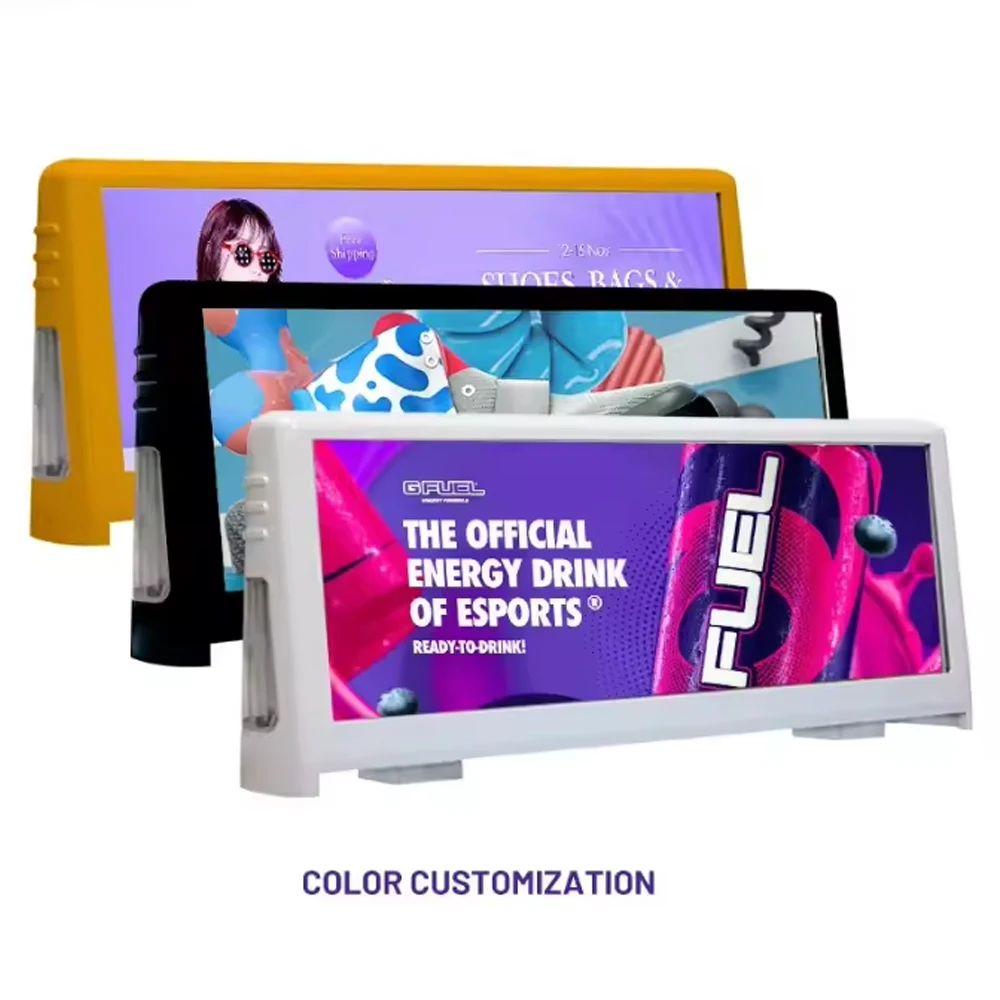 Outdoor Waterproof Programmable Message Sign Board Advertising Taxi Roof LED Screen for Cars