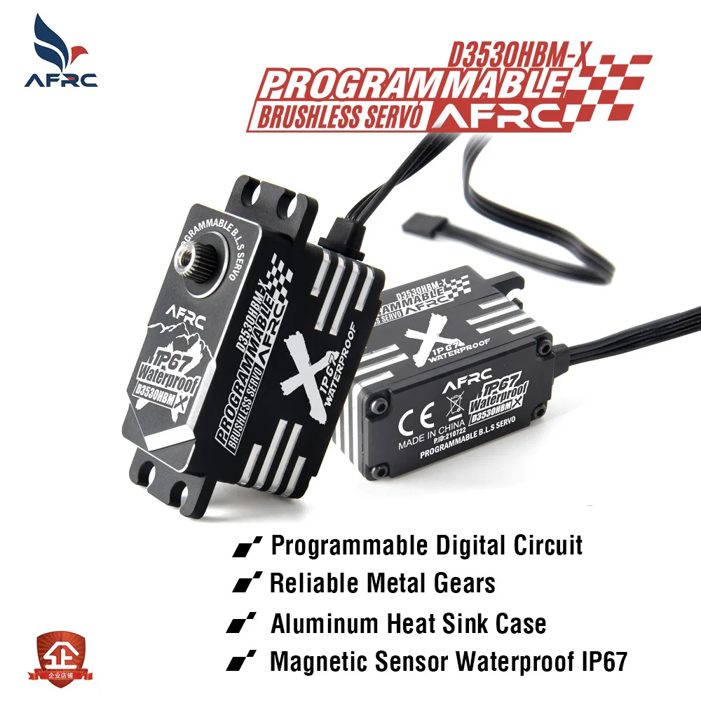 

D3530HBM-X Servo Programmable Brushless Waterproof All-metal Servo For RC Model Boat Car Airplane Drift Car Climbing Car