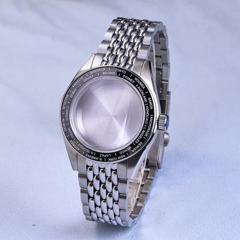Часы HEIMDALLR из нержавеющей стали, корпус для часов Diver GMT, сапфировое стекло, 20 бар, водонепроницаемые, подходят для NH34, мужские часы с автоматическим механизмом Часы HEIMDALLR из нержавеющей стали, корпус для часов Diver GMT, сапфировое стекло, 20 бар, водонепроницаемые, подходят для NH34, мужские часы с автоматическим механизмом