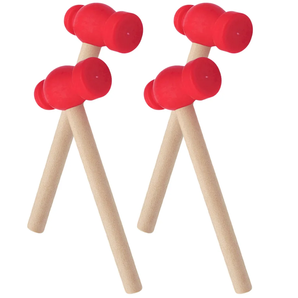 مطرقة خشبية للأطفال أدوات إصلاح الأطفال مقبض مريح التظاهر اللعب طفل أداة مجموعة محاكاة مطرقة خشبية مطرقة وهمية