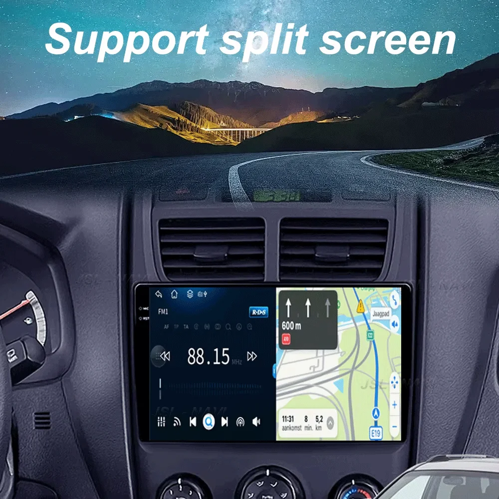 Radio de coche Android 15 para Kia Sportage 2 2007-2009 navegación GPS reproductor de vídeo Multimedia estéreo inalámbrico Carplay