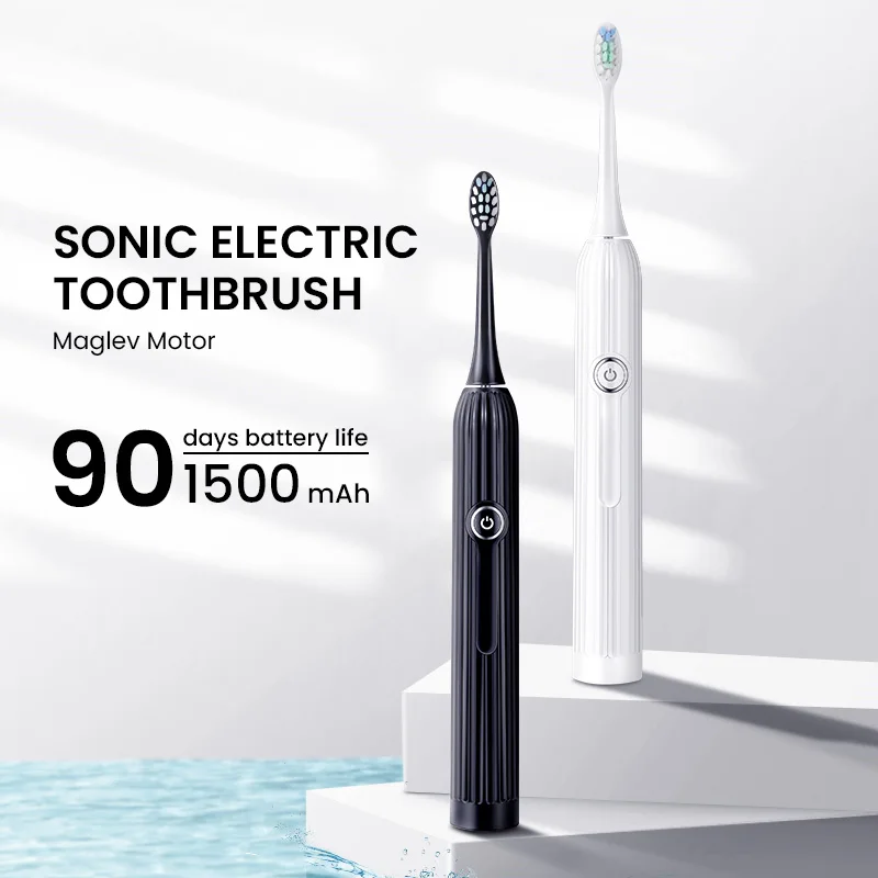 Sonic Electric toothbrush Adult USB Rechargeable Whitening Toothbrush 4 Brushing Mode IPX7 Waterproof White Electric Tooth Brush