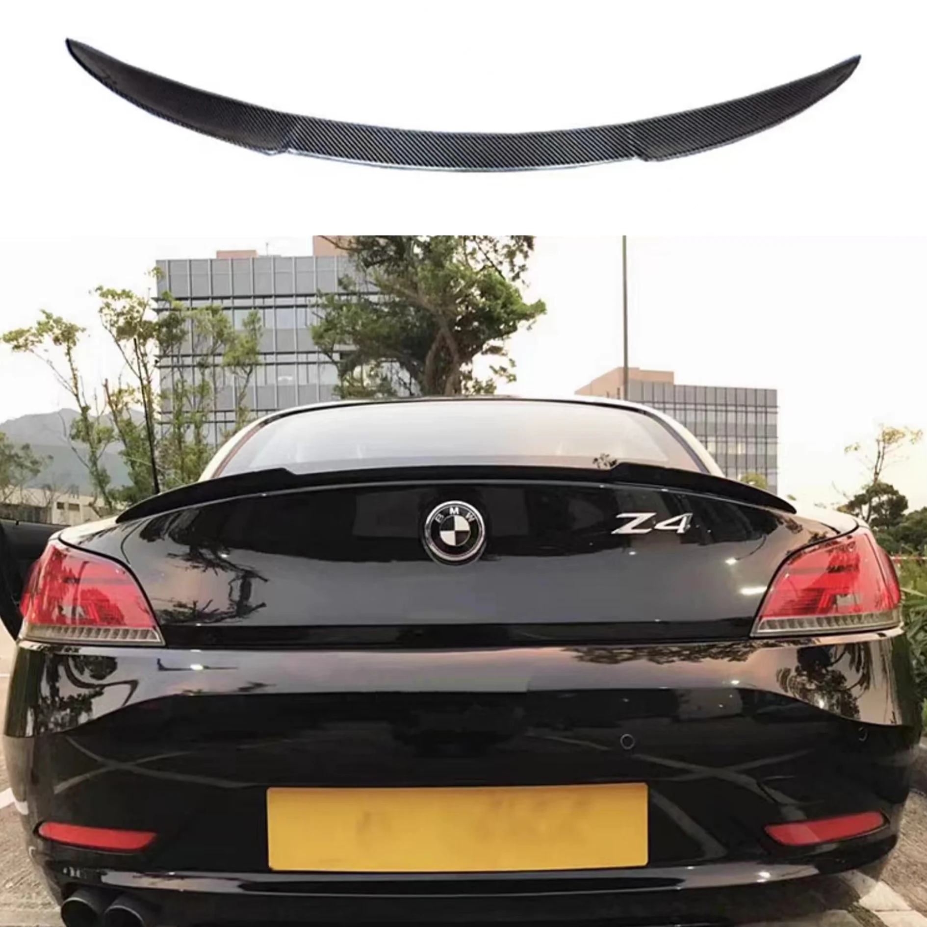 

For BMW Z4 E89 rear trunk lid spoiler FRP carbon fiber material body sports modification kit 2009 2010 2011 2012 2013 2014 2015