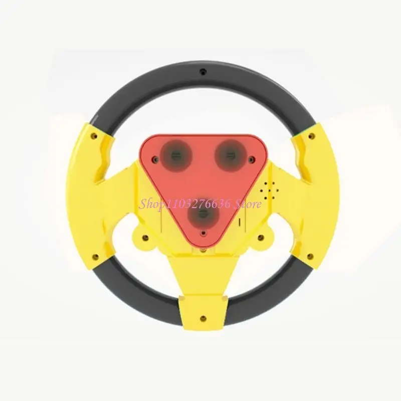 R6FD Geared to Steer Interactive Driving Steering Wheel – Portable Pretend for Play T